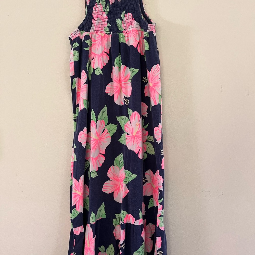 Carter's Navy and Pink Floral Kids Dress